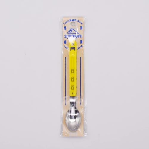 Daiwa Toy Shinkansen Train Spoon, Approx. 15.5cm, 923 Series Doctor Yellow, Made In Japan, Tableware Train NS-05