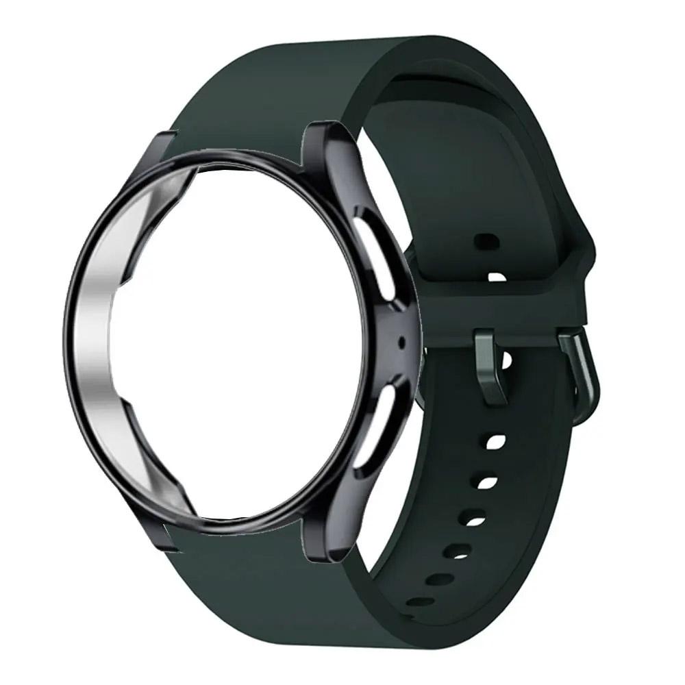 Чехол + оригинальный ремешок для Samsung Galaxy Watch 6 5 40 мм 44 мм спортивный браслет ремешок для часов galaxy watch 6 classic 47 мм 43 мм 5 pro 45 мм