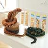1pc 130cm Simulation Funny Snake Evil Plush Toy  and Python Snake Soft Stuffed Lifelike Child Kid Friend Trick Gift
