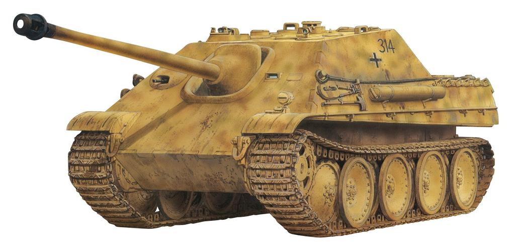 Platz 135 World War II German Army Jagdpanther G1 Early Type Plastic Model DR6458