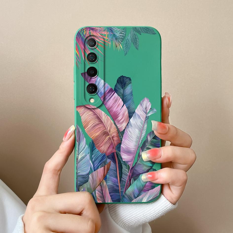 Для Xiaomi Mi 10 11 Lite NE 10i 10T 11T 11X Pro Чехол для телефона с маленьким цветочным узором, противоударный, жидкий, мягкий, силиконовый, противоскользящий для Xiaomi Shell Capas