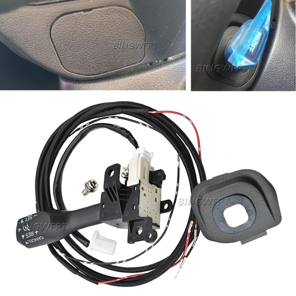 Cruise Control Switch Kit 45186-0K120-C0 451860K120C0 for Toyota Hilux Innova 2016-2021 84632-34011 8463234011 Lower Cover