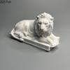Имитация Каменного Льва Гипсовая Статуя Настольное Украшение Фэн-шуй Орнаменты Креативное Произведение Искусства Скульптура Льва Эстетичный Декор Комнаты