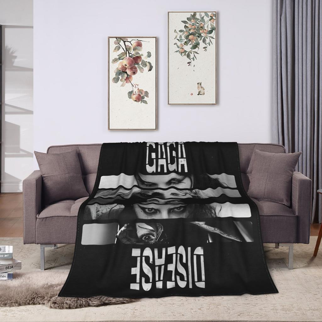 Lady Gaga Abracadabra Mayhem Blankets Flannel Spring Autumn Multifunction Warm Throw Blankets for Sofa Bedroom Bedspreads