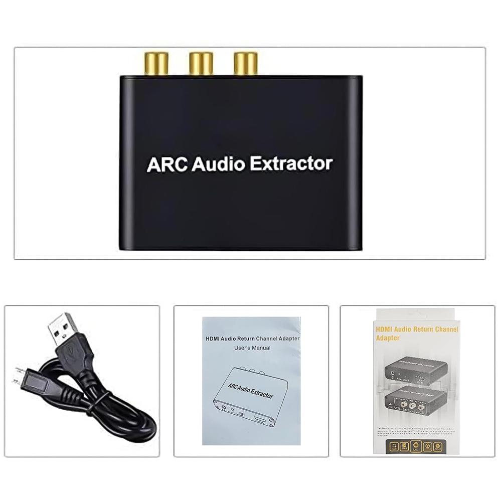 HDMI-совместимый аудиоэкстрактор ARC ARC в SPDIF коаксиальный L/R стерео 3,5 мм разъем аудиоадаптер для HDTV динамика усилителя