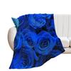 Blue Rose Flannel Digital Printing Flower Blanket Blanket Sofa Blanket Air Conditioning Blanket Universal In All Seasons