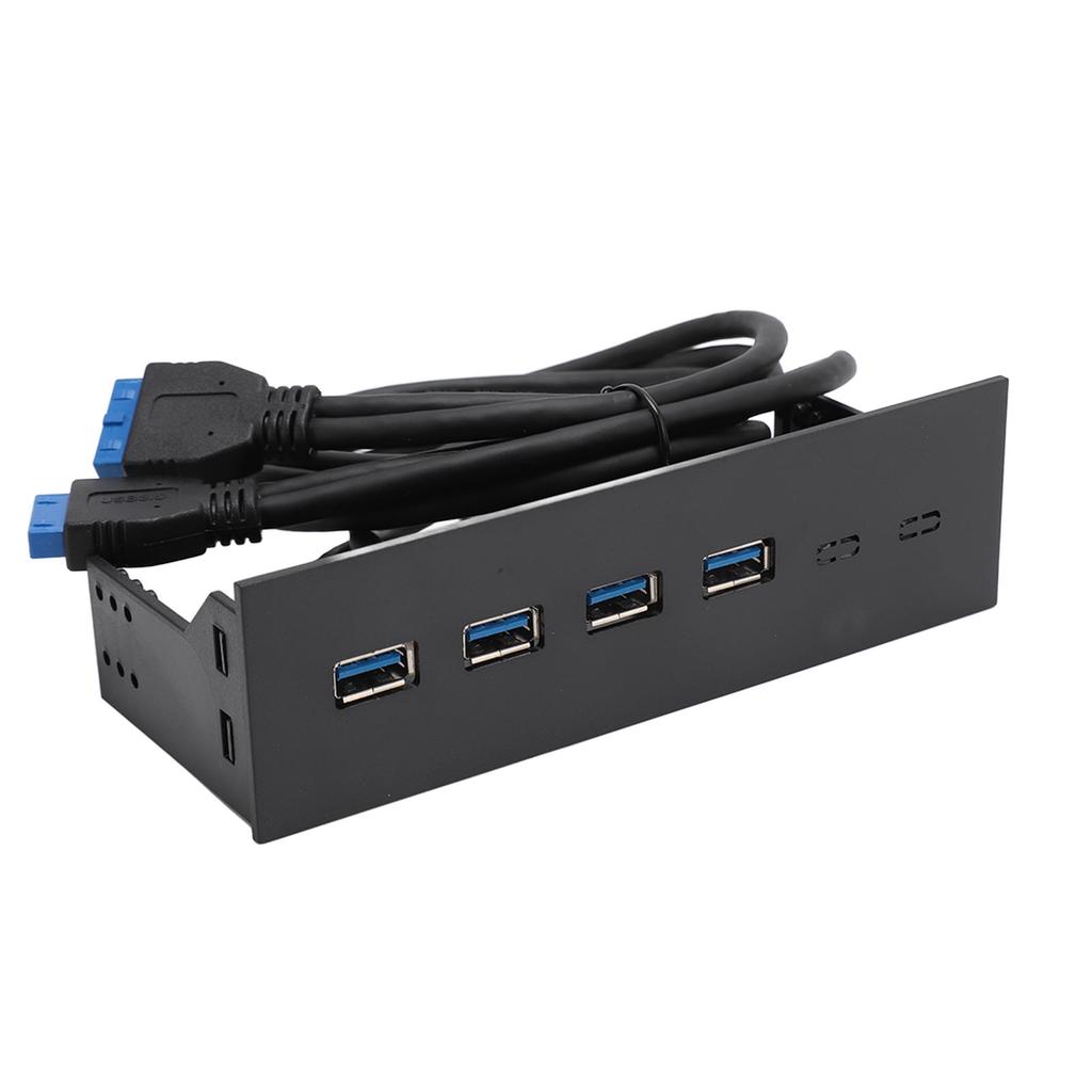 USB 3.0 Хаб на переднюю панель 5.25 дюйма 4 порта 5 Гбит/с Стабильный Plug and Play Передняя панель для оптического привода для материнской платы настольного ПК