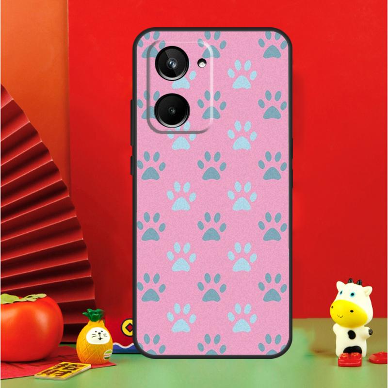 Cat Dog Paw Design For Realme 10 11 12 13 14 Pro Plus 15 GT7 Pro GT6 C65 C67 C63 C61 C55 C51 C53 C35 C75 Case