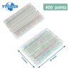 1 шт. Макетная плата 400 точек пайки Беспаечная прототипная печатная плата Универсальная тестовая макетная плата Белая прозрачная для Arduino