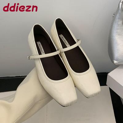 Модные женские неглубокие туфли-балетки Мэри Джейн весенне-летней моды с ремешком на пряжке, женская обувь с увеличивающей высоту подошвой