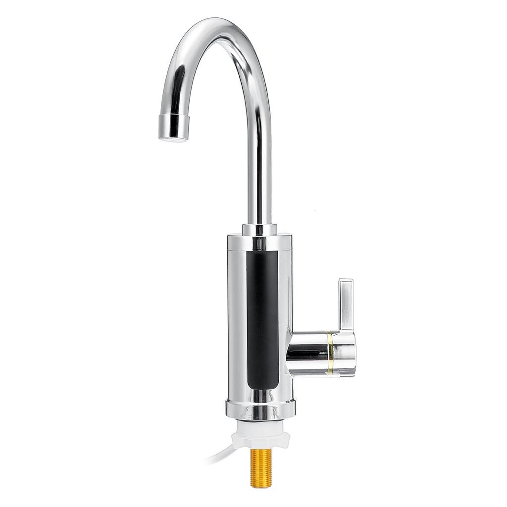 220В 3000Вт Электрический кухонный водонагреватель кран Мгновенный кран для горячей воды Нагреватель Холодный нагревательный кран Проточный водонагреватель со светодиодом