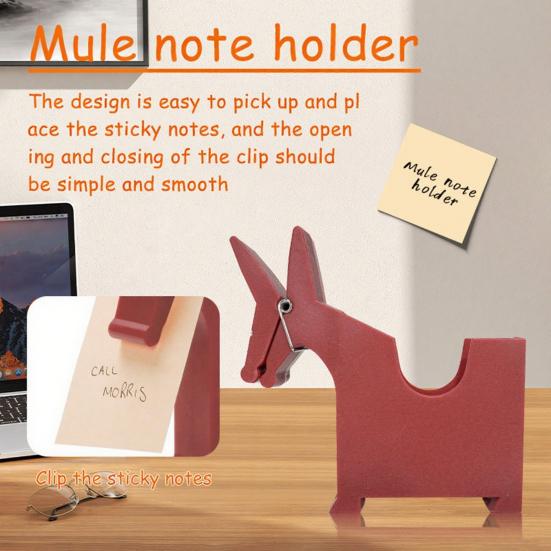 Desktop Memo Holder Sticker Note Holder Dispenser Pen Pencil Organizer Business Paper Container Funny Desk Decor
