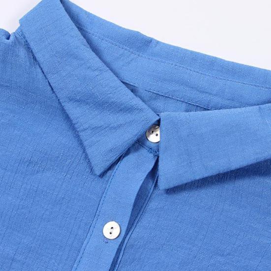 Женская свободная однотонная рубашка, однобортная повседневная рубашка с лацканами для вечеринки