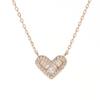 [Onoma] Onm Bijou Holic 92.5 Silver Gold-Plated Shiny Heart Necklace (16462810)