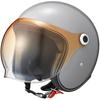 MARUSHIN Motorcycle Jet Helmet MCJ6 BUBBLE RIDER MEN L Size (59~60cm) Gray Product Number: 05301032