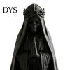 Темный эстетичный декор для рабочего стола, 3D-печатная фигурка скелета-невесты на коленях, готическая статуэтка черепа, детализированное 3D-искусство с вуалью и короной, Хэллоуинский настольный декор