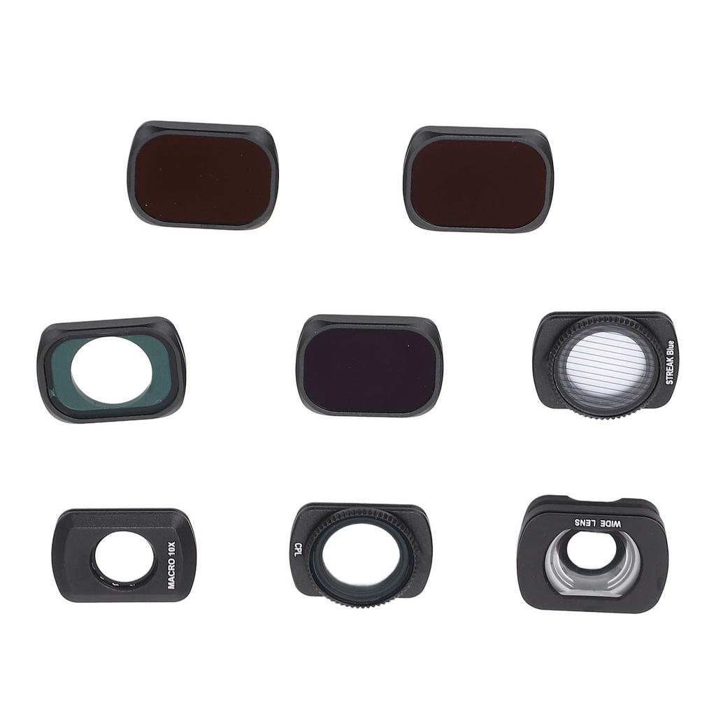 Camera Filter Set 8 In 1 Wide Angle Macro 14 ND16 ND64 ND256 CPL8 Drone ND Filters Set for Osmo