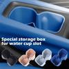 Car TPE Water Cup Holder Storage Box With Anti-slip Pad For BYD SEAGULL 2024 Convenient Secure Beverage Holder Auto Accessory