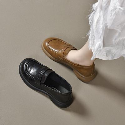 Мокасины Плоские кожаные туфли