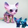 3D-печатная сиамская кошка, подвижная игрушка-непоседа, снятие стресса, декомпрессия, настольное украшение, детская фигурка, игрушка для взрослых, подарок для детей
