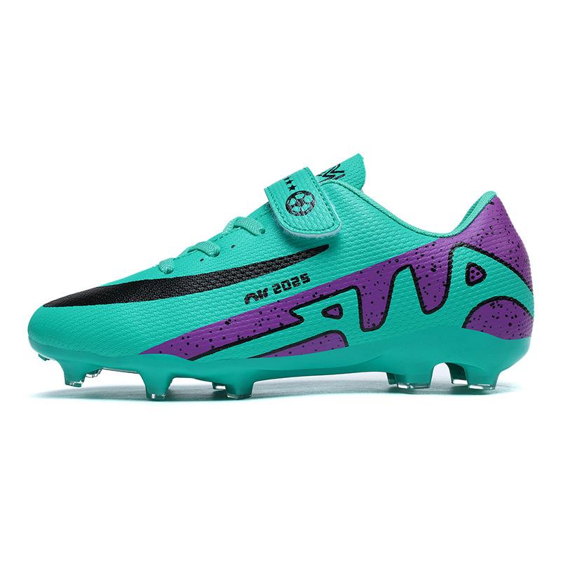 Children's football shoes Velcro Boys and girls long nails broken nails Primary and secondary school students game sports shoes