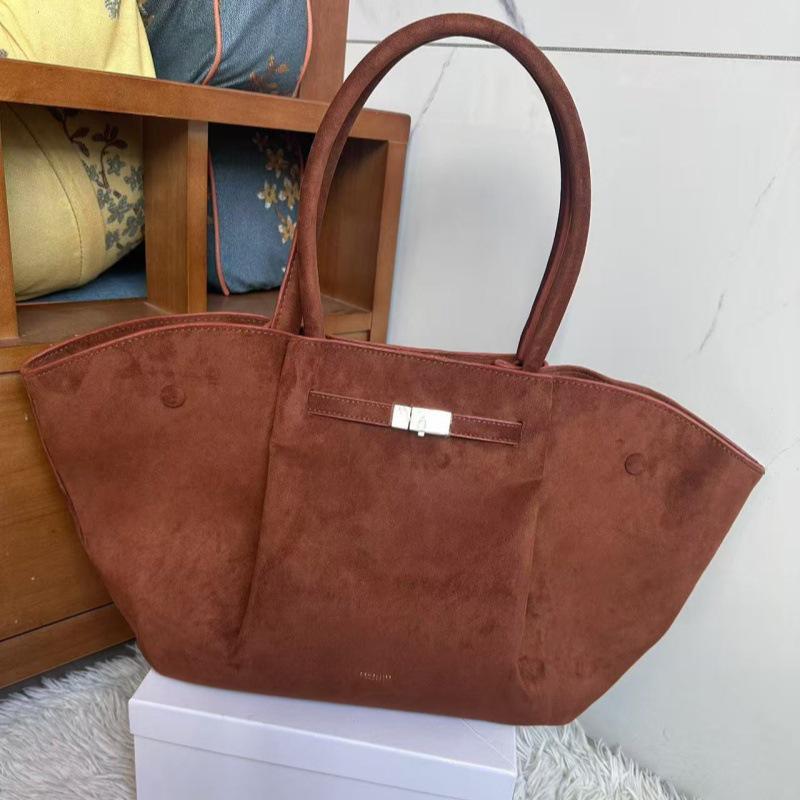 Сумка Demellier из матовой замши с крыльями - Ретро осенне-зимняя ручная сумка и сумка-тоут через плечо