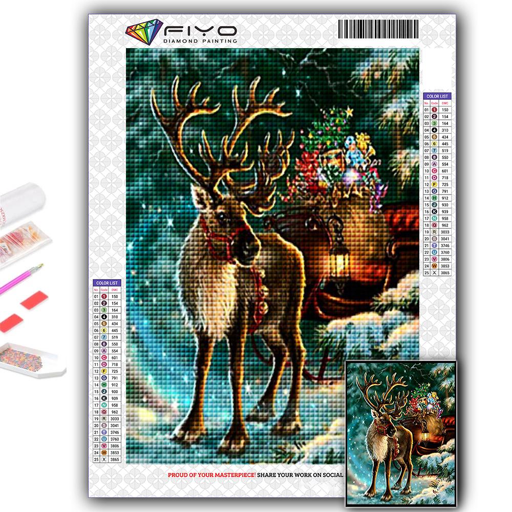 Популярная 5D Diy вышивка крестиком Рождественская елка Санта-Снеговик картина полная дрель набор для вышивки крестиком настенная наклейка домашний декор