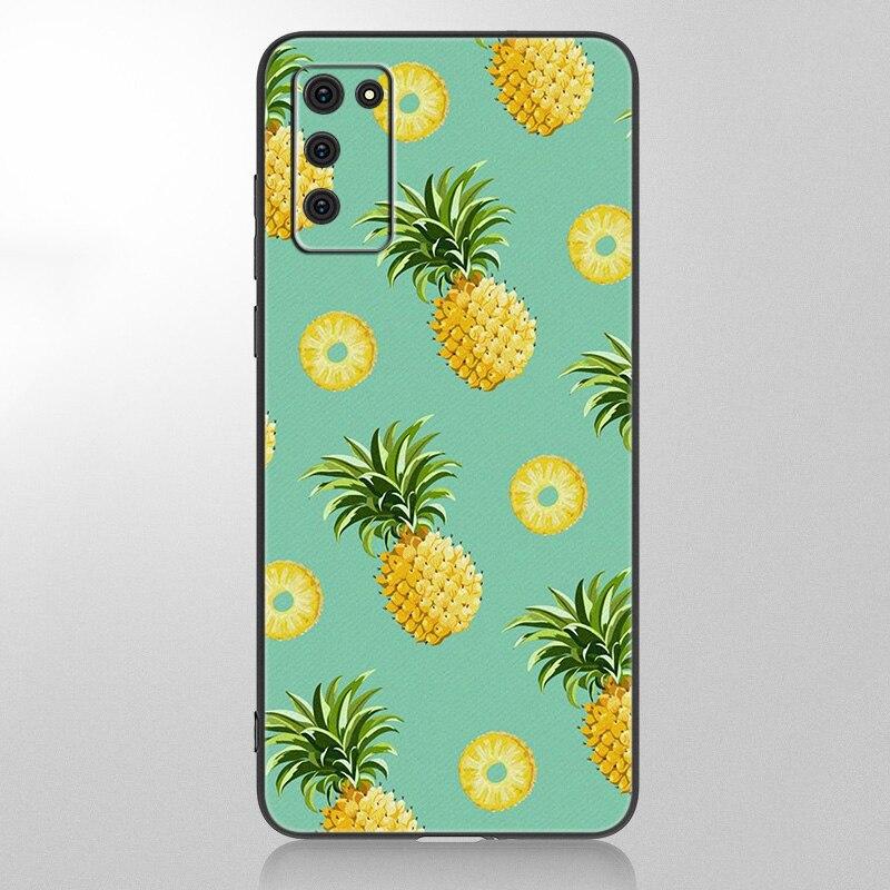 Summer Green Leaves Fruit Lemon Case For Samsung Galaxy A12 A02S A22 A32 A52 A72 A71 A51 A41 A31 A21 A11 A50 A70 A10S A20S Cover