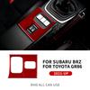 Наклейка с кнопкой подогрева сиденья из настоящего углеродного волокна для Subaru BRZ Toyota GR86 2024 Аксессуары для отделки интерьера Стайлинг автомобиля