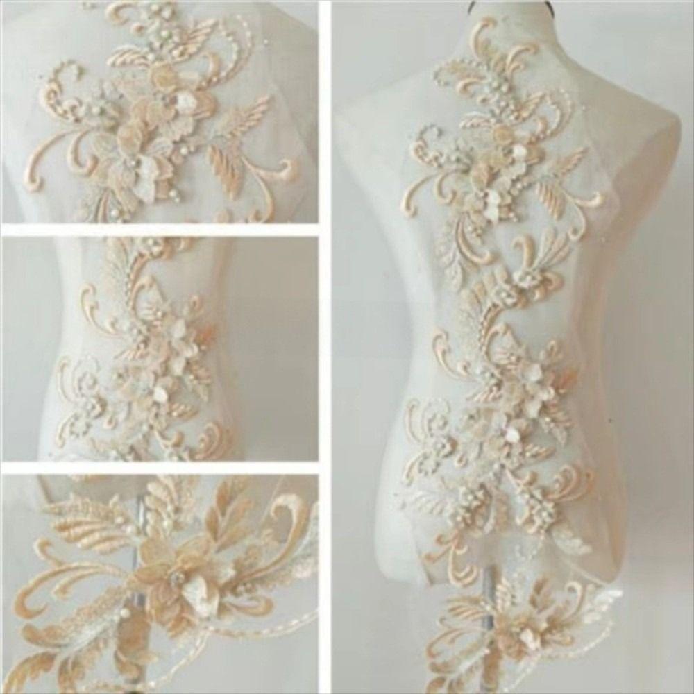 DIY Craft Flower Patch 3D Decoration Patch New Lace Applique Stage Dress