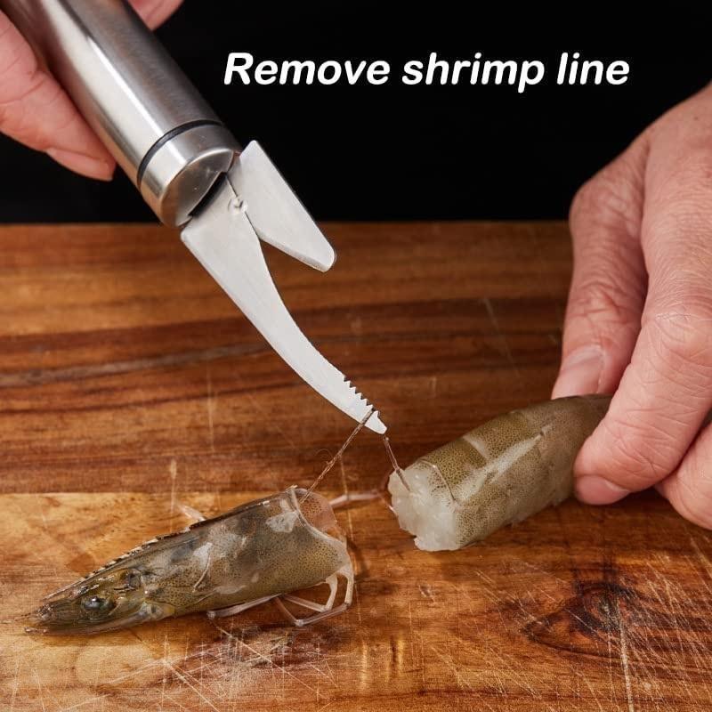 5pcs Stainless Steel Shrimp Line Knife Shell Peeling Tool Fast Shrimp Peeler Fish Knife Small Intestine Cleaning Home Kitchen Tools