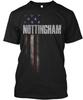 Удобная семейная футболка Nottingham с американским флагом, сделано в США, размеры от S до 5XL