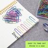 Large Paper Clips 150pcs 2 Inch 50mm Jumbo Paper Clip Assorted Coloured PaperClips for Paperwork Office School and Personal Use