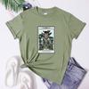 The Gardener Tarot Card Shirt Funny Messy Bun Plant Mom Tshirt Trendy Unisex Botanical Gardening Succulent Tops Tees
