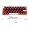 61 Key Mechanical Keyboard Red Switch 60percent  Layout USB C Wired RGB Backlit Ergonomic Design for