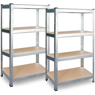 Металлический стеллаж для хранения набор из 2 шт. 180 x 90 x 40 см Plonos PL-702
