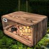 Коробка для разведения рептилий и питомцев из натурального дерева, коробка для кормления ползающих питомцев, коробка для ящериц, скорпионов, змей, домик для питомцев, изоляционная коробка