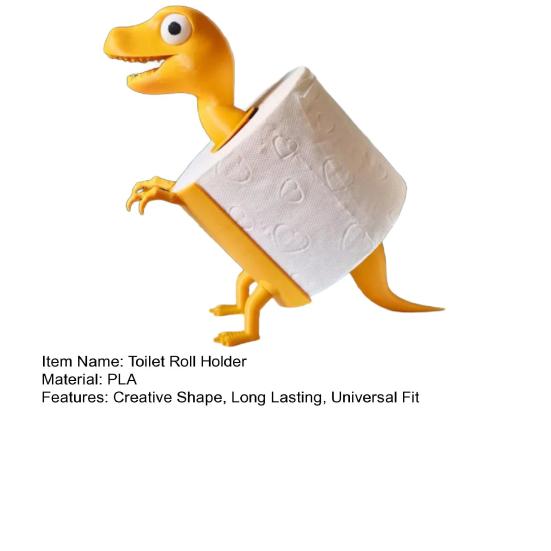 Yousheng 3D печатный держатель для рулона бумаги с изображением динозавра, отдельно стоящий, забавный держатель для туалетной бумаги, украшение стола