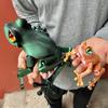 Лягушка, статуэтка, напечатанная на 3D-принтере, Гибкое животное, напечатанное на 3D-принтере, Цветные статуэтки-фигурки, Подарки, 38 см / 14,96 дюйма, 16,5 см / 6,5 дюйма