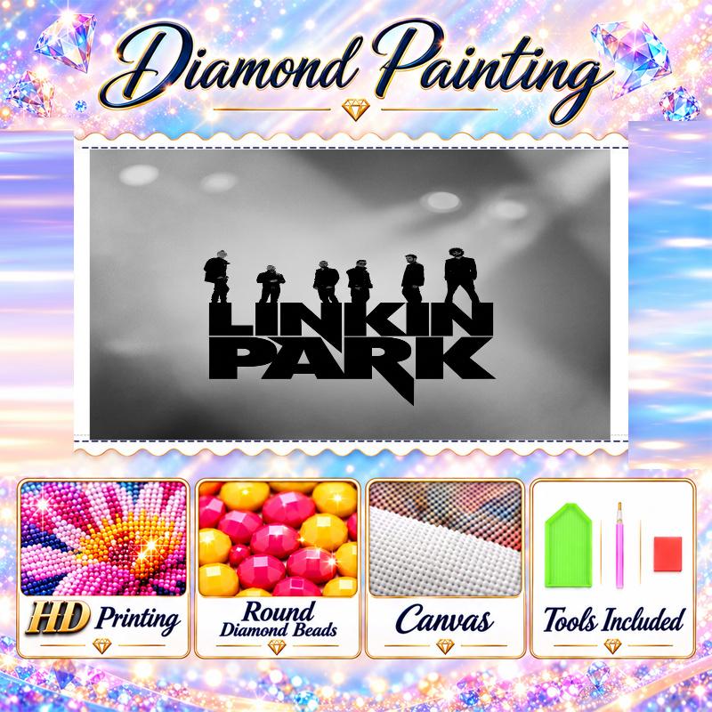 Linkin Park Diamond Painting Kit 5D Full Drill DIY Diamond Mosaic Wall Art Home Decor