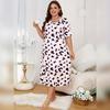 Plus Size Women's Nightgown - Casual Comfortable Loungewear Sleep Dress