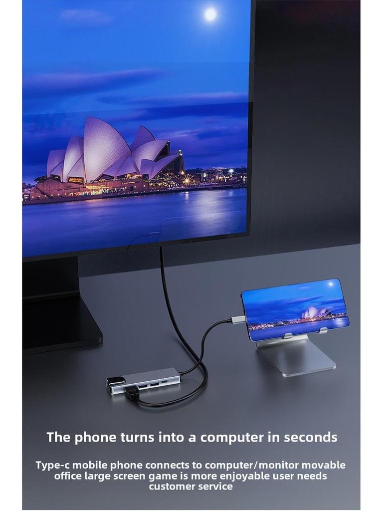 Концентратор USB-C Five-in-One для MacBook — многофункциональная док-станция расширения