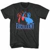 Bill and Ted 3D Excellent Black Heather Adult T-Shirt
