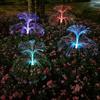 Cross-Border Solar LED Jellyfish Fiber Optic Outdoor Garden Light