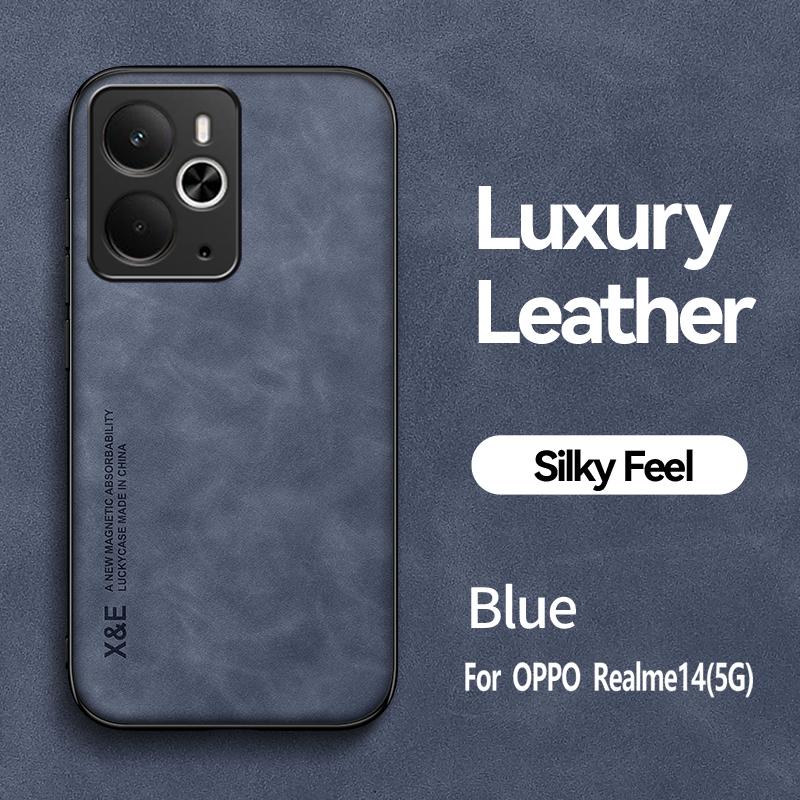 Роскошный противоударный чехол для для Realme 14 5G Realme 14T 5G Защитная крышка Магнитный автомобильный держатель Чехол для телефона Fundas