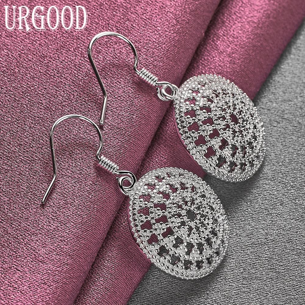 Модные серьги-подвески из стерлингового серебра 925 пробы, свадебные украшения