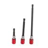 60 100 150mm 6.35mm Hex Shank Screwdriver Extension Bit Holder (Red)