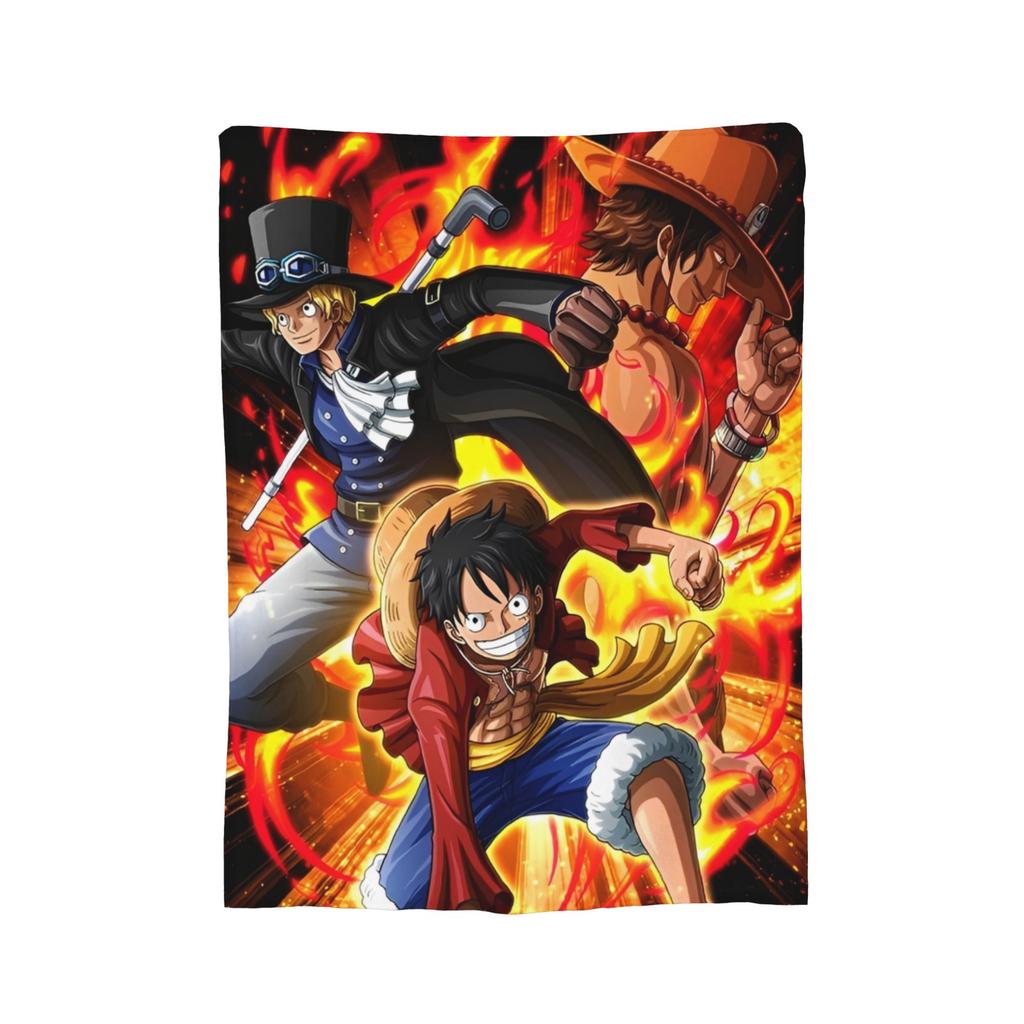 Плед Фланелевый One Piece Луффи Ника Высокое Качество Двусторонний Теплый Всесезонный Модный Плед-Покрывало