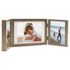 VidaXL Foldable Photo Frame Light Brown 28x18 Cm+2x(13x18 Cm)