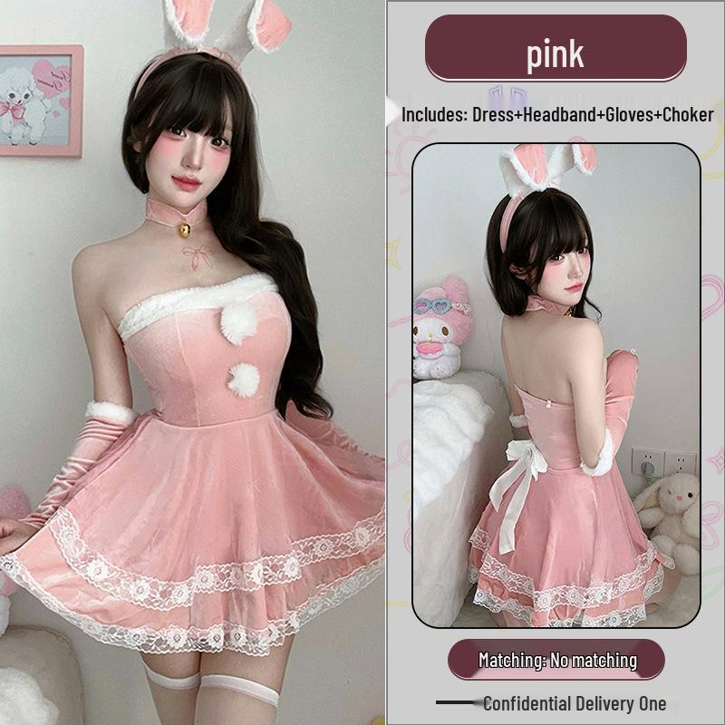 Праздничный костюм для косплея «Девушка-кролик»: Сексуальное Рождественское и Новогоднее нижнее белье